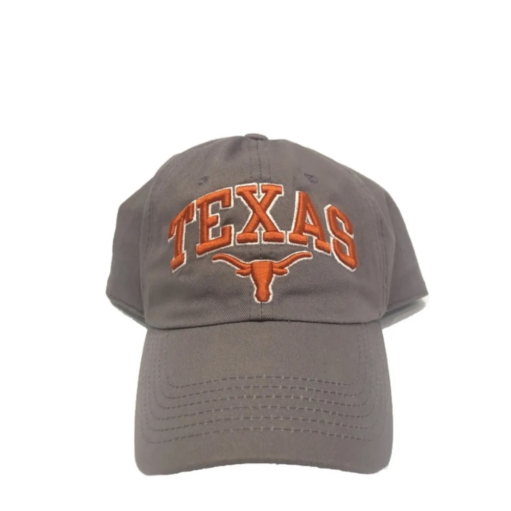 Texas Longhorns Gray And Orange Hat OSFA Unisex Cap One Size Fits All Strap back